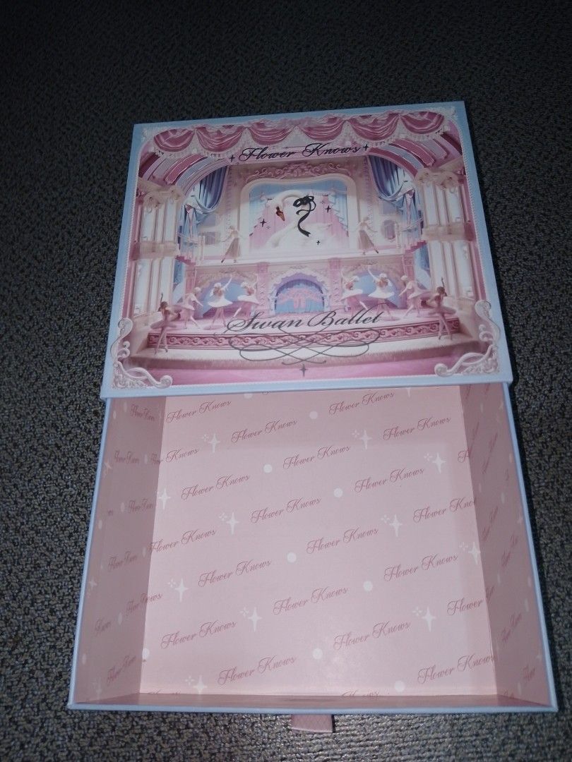 Flower Knows Swan Ballet Box (Category: Makeup) located in Rizal. Submitted by reyshishibal (Listing ID 1256211032, Image 2). Description: [ONHAND] may issue pm for info —Brandnew! —authentic from Flower knows official, scan the barcode to check authenticity —selling it for a lower price bcs I joined their membership and I bought in bulk 🌸MOP: Gcash/S pay/ Shapi Cod (1 flower knows item only if COD) 🌸MOD: shapi couriers using shapi c/o, JnT, La