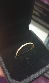 Full eternity ring 18k with Russian stones