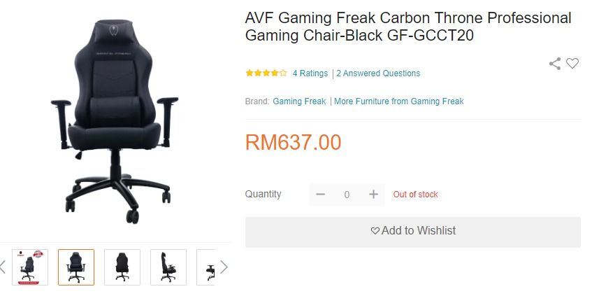 Gaming freak hotsell carbon throne