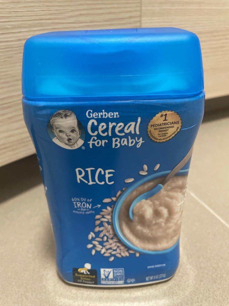 Gerber rice cereal (first foods), Babies & Kids, Nursing & Feeding