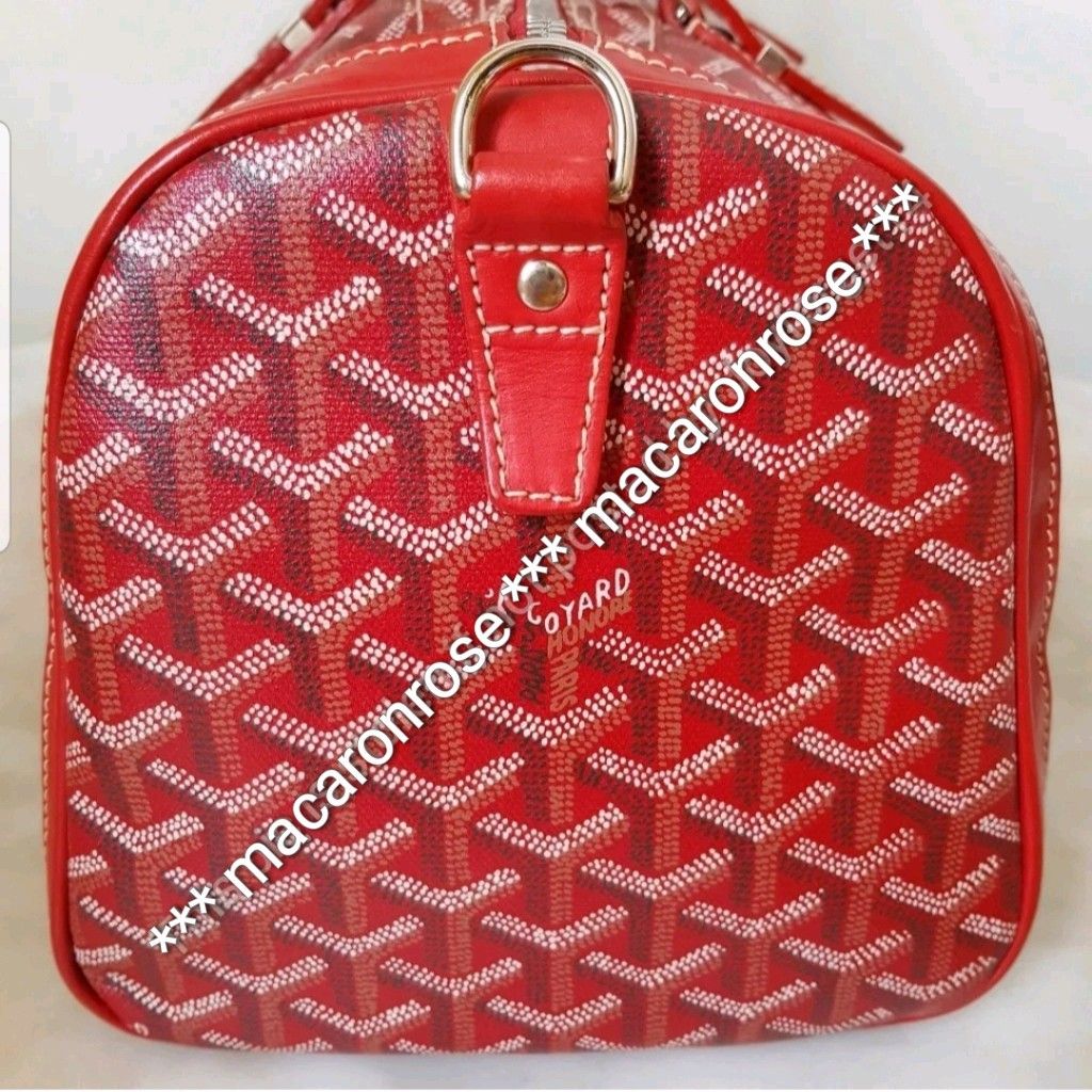 🔴 Goyard Croisiere 35 Bag - Red Goyardine