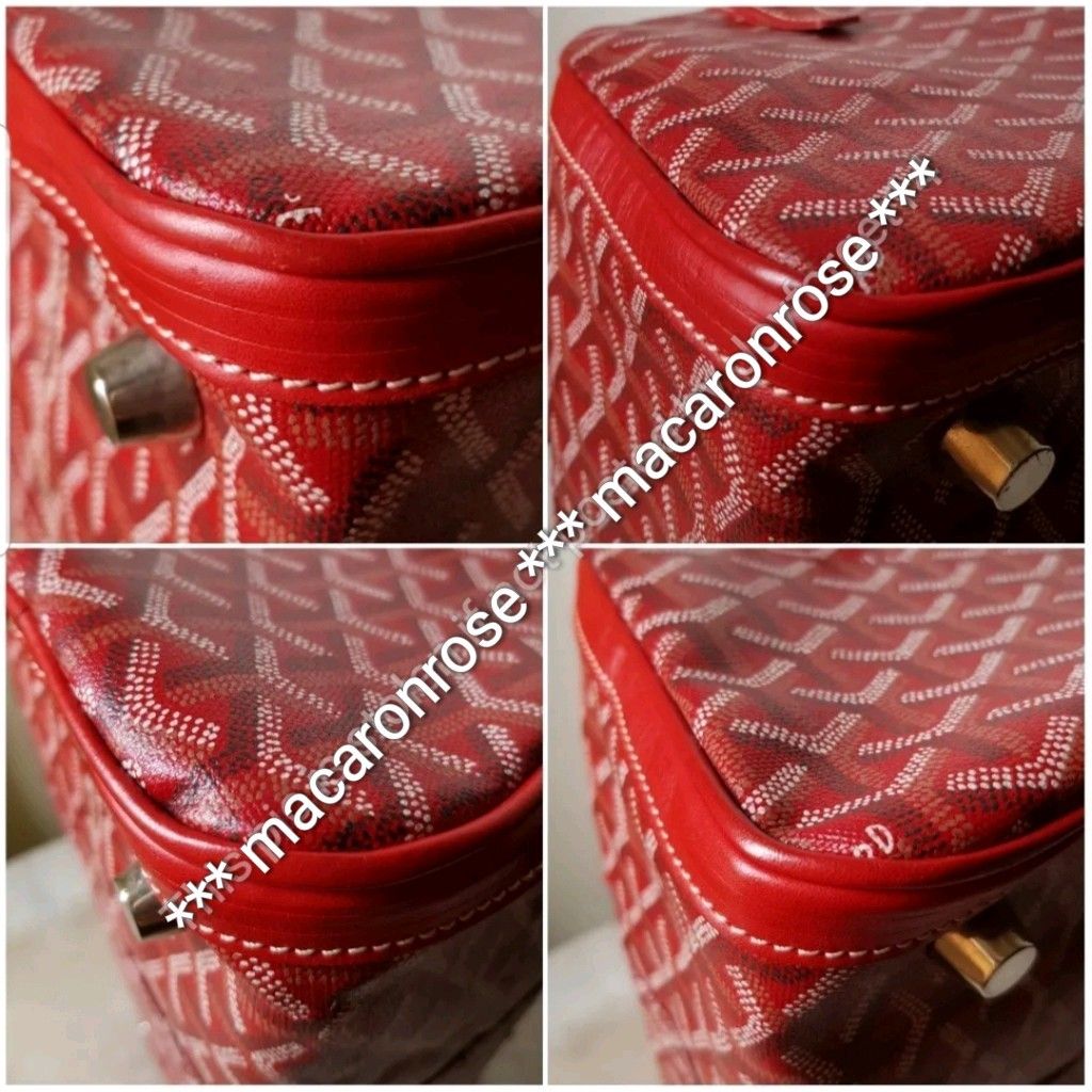 🔴 Goyard Croisiere 35 Bag - Red Goyardine