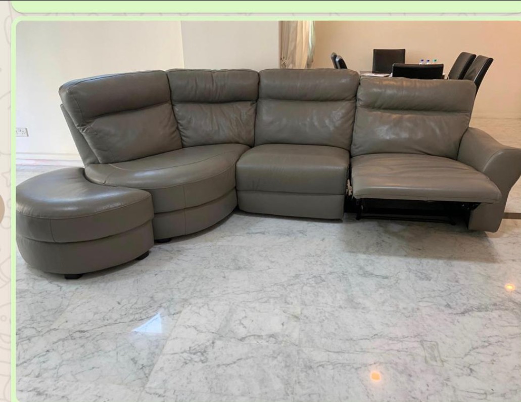 Grey Leather Sofa Furniture Home