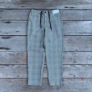 GU Relaxed Ankle Pants Checked