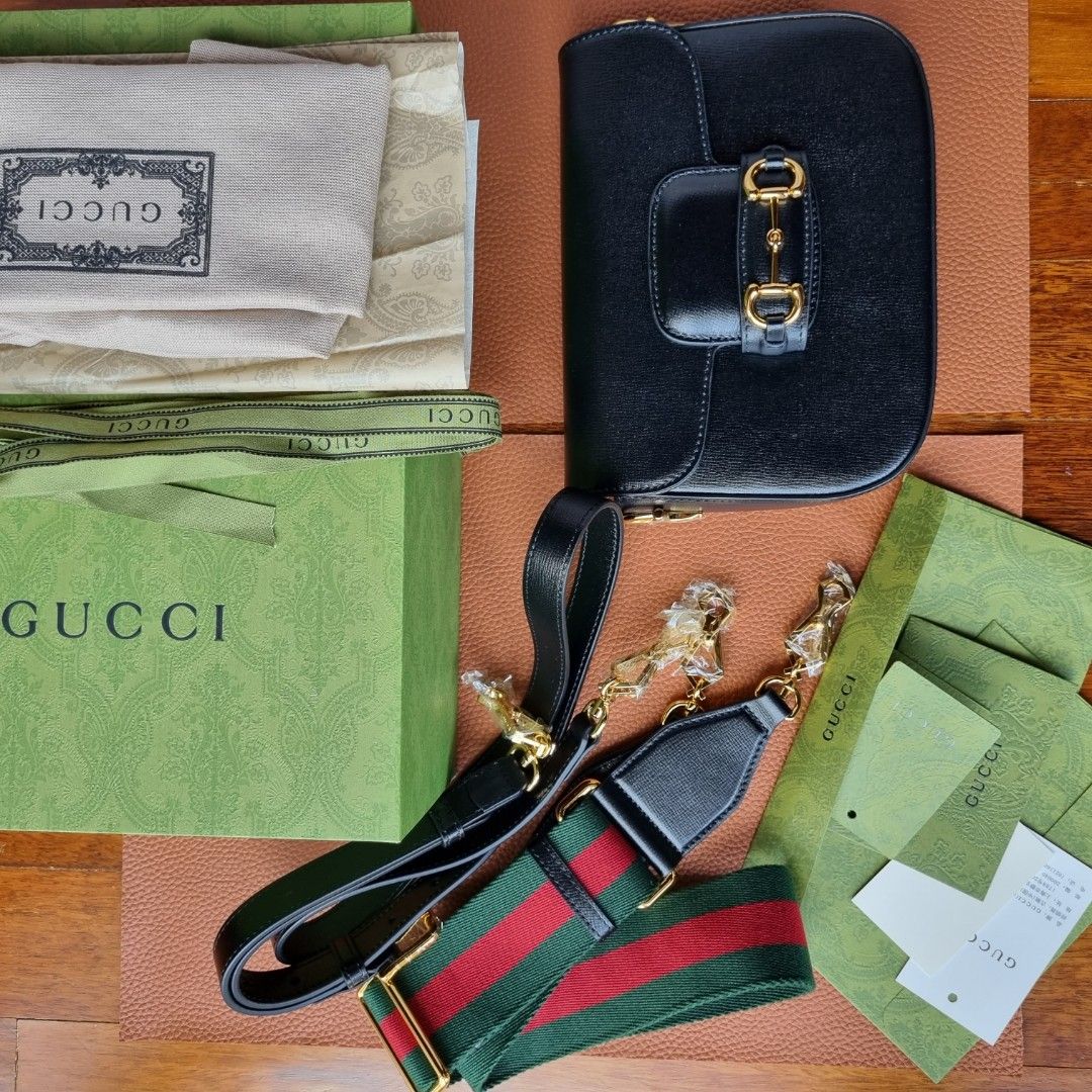 Gucci Horsebit 1955 small shoulder bag, Luxury, Bags & Wallets on Carousell