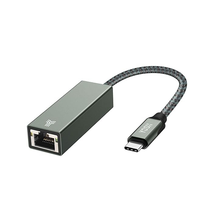 (H58) YOSH USB C to Adapter, Thunderbolt 3/TypeC to RJ45