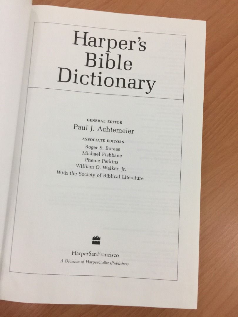 Harper's Bible Dictionary, Hobbies & Toys, Books & Magazines, Religion