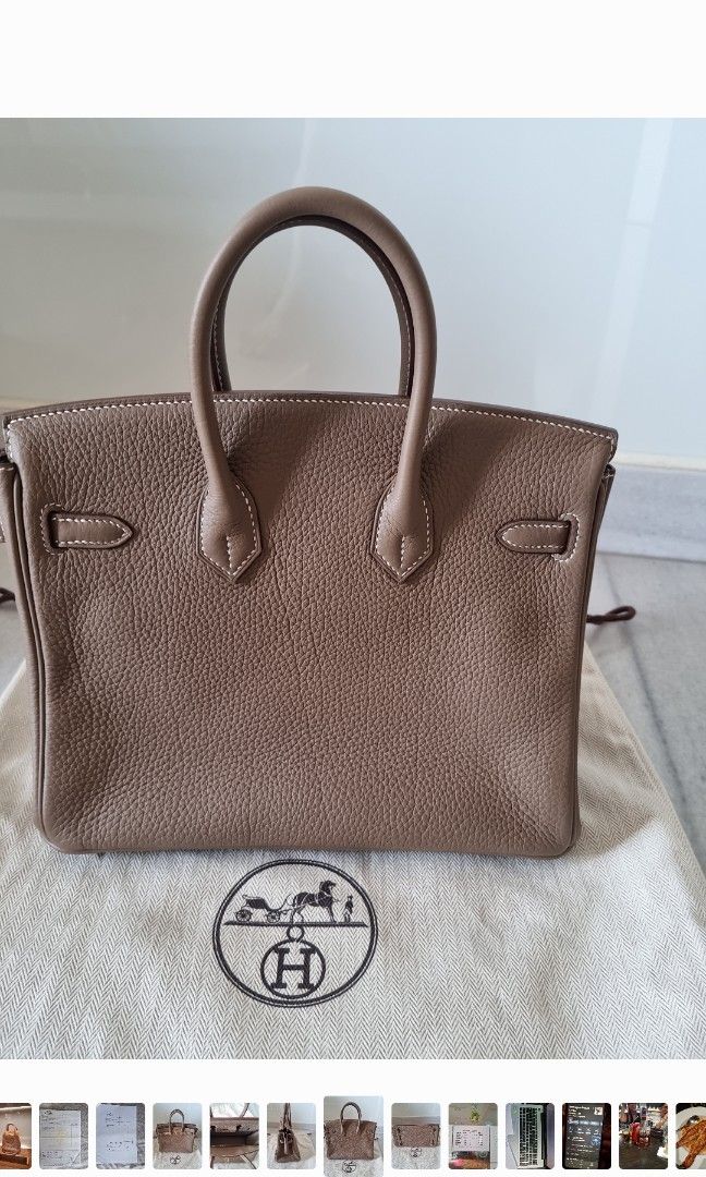 Hermes birkin 25 0G Rouge Sellier togo leather SHW Stamp Z