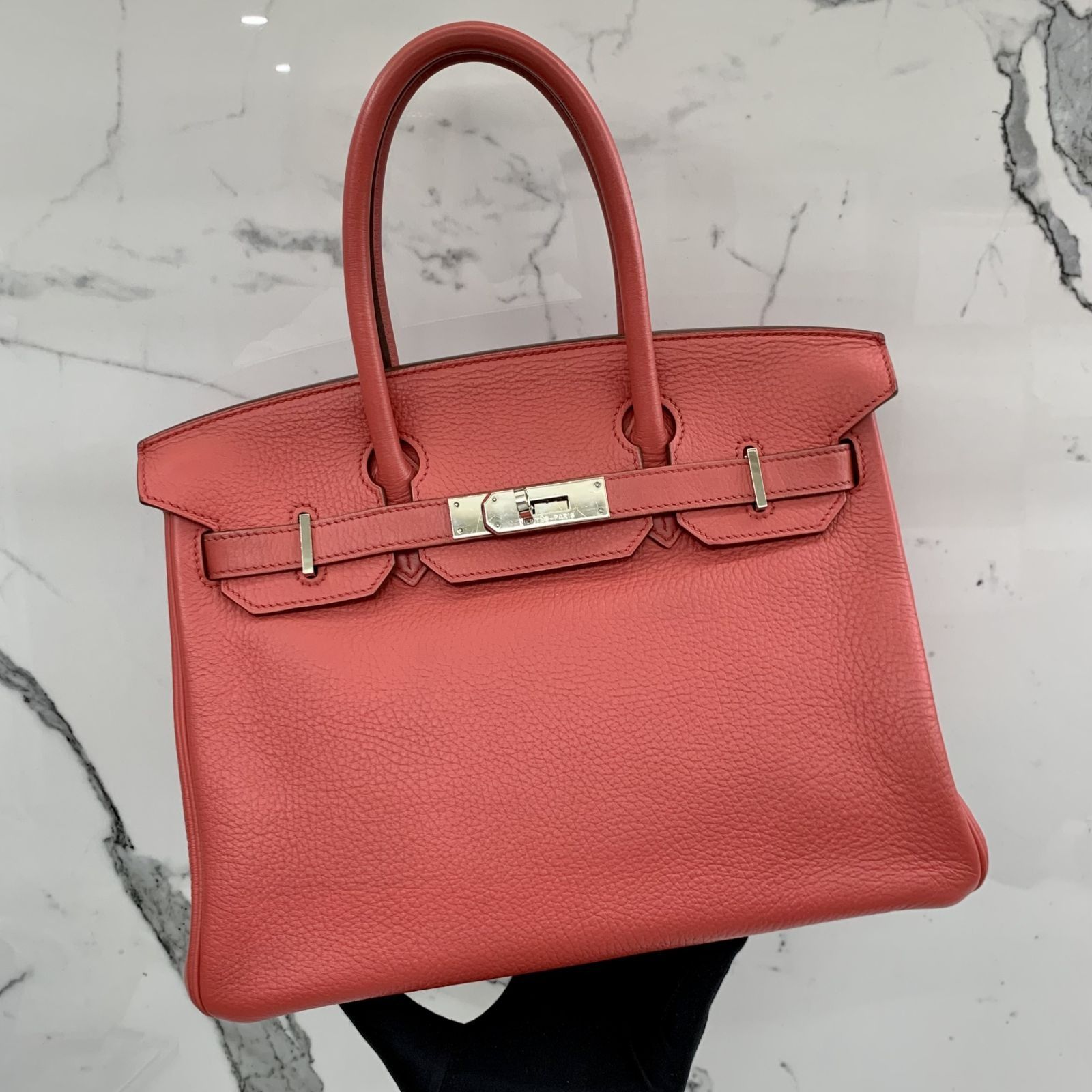 Hermes Birkin 30 In Red Togo Leather Handbag, Luxury, Bags & Wallets on  Carousell