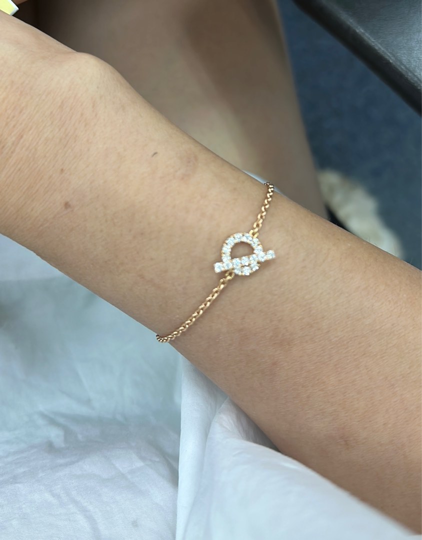 Hermes finesse diamond outlet bracelet