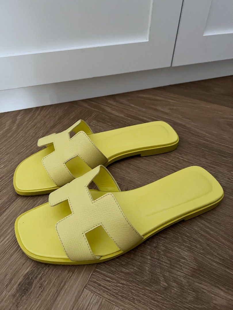 BER MONTH SALE] Hermes Oran Sandals in tan size 37, Luxury, Sneakers &  Footwear on Carousell