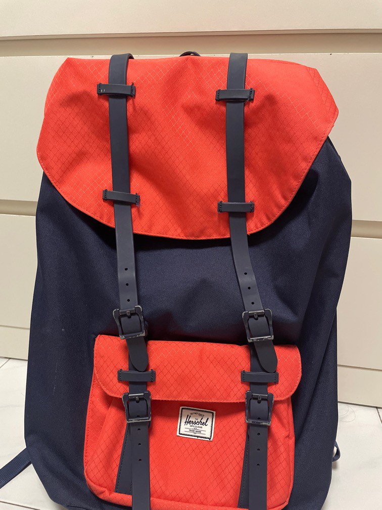 herschel backpack navy red Pop Quiz in and by Supply Co. Multi friendly reinforced bottom Herschel Backpack Blue With Red