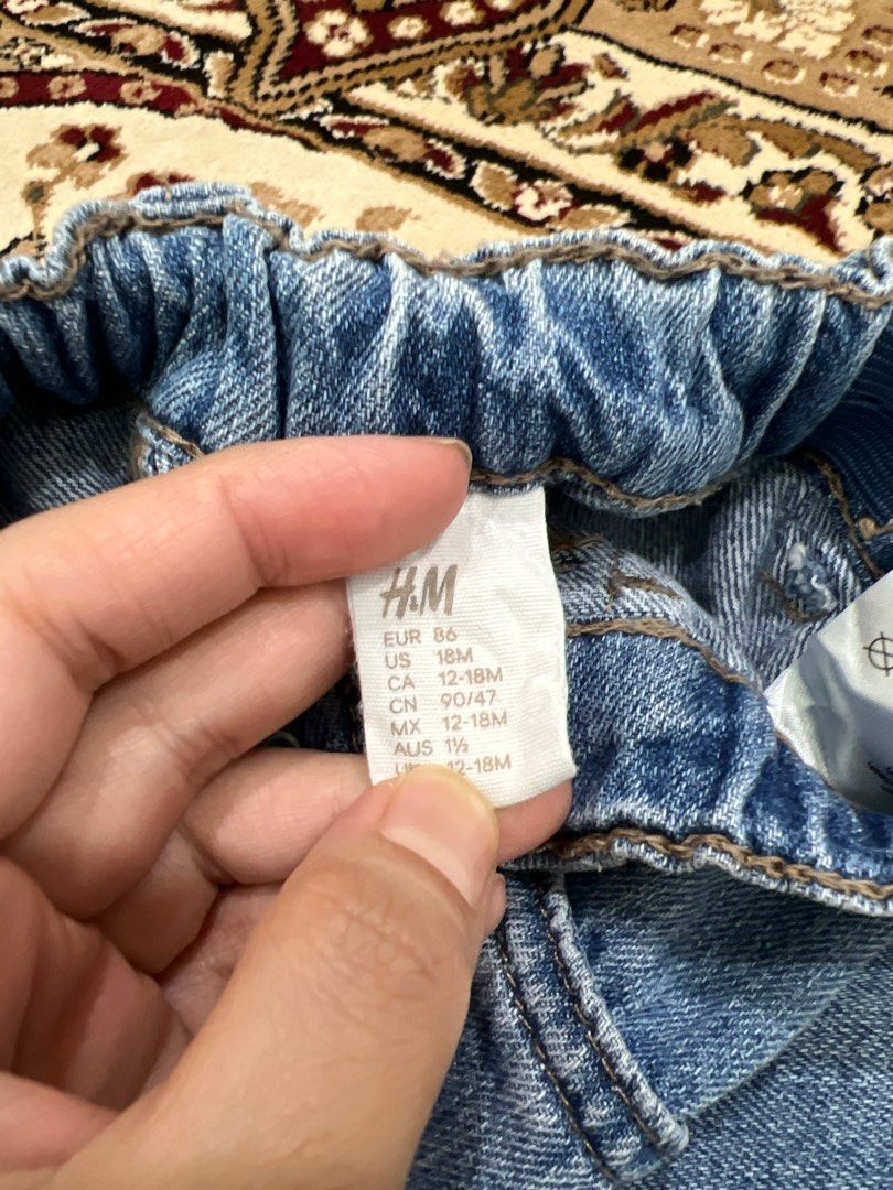 H M baby jeans Babies Kids Babies Kids Fashion on Carousell
