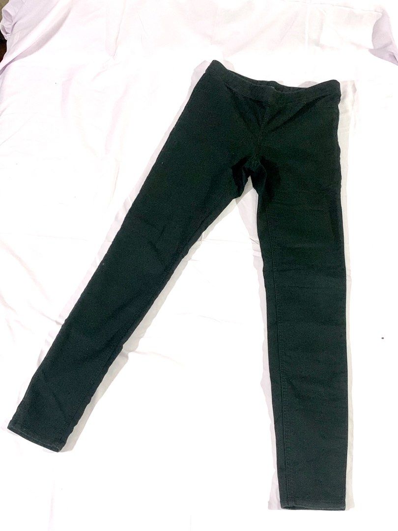 H&M - Denim jeggings - Black Dark