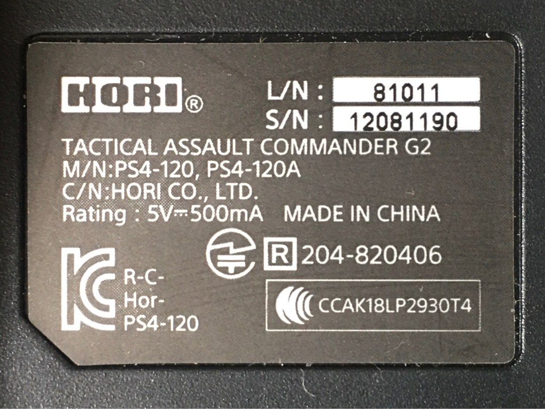 HORI TAC G2 PS4/PS3/PC (Tactical Assault Commander Grip Controller