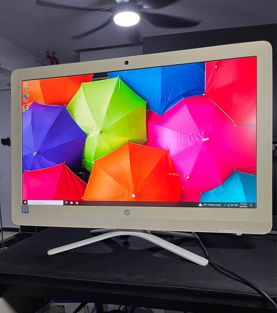 HP AiO AllinOne 24" inch FHD Desktop Computer PC Processor intel i5 Storage SSD 120GB Ram 8GB