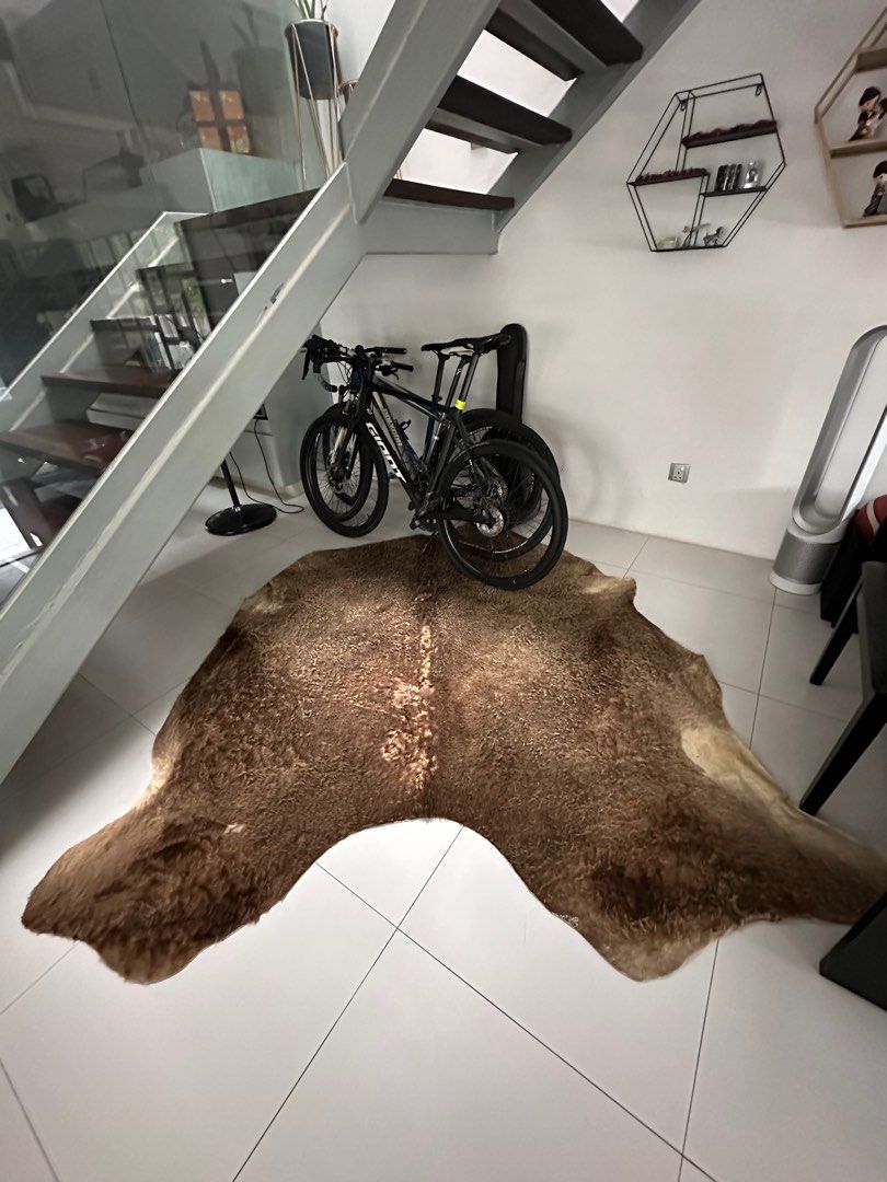 Ikea Cow Hide Rug, Furniture & Home Living, Home Decor, Carpets, Mats