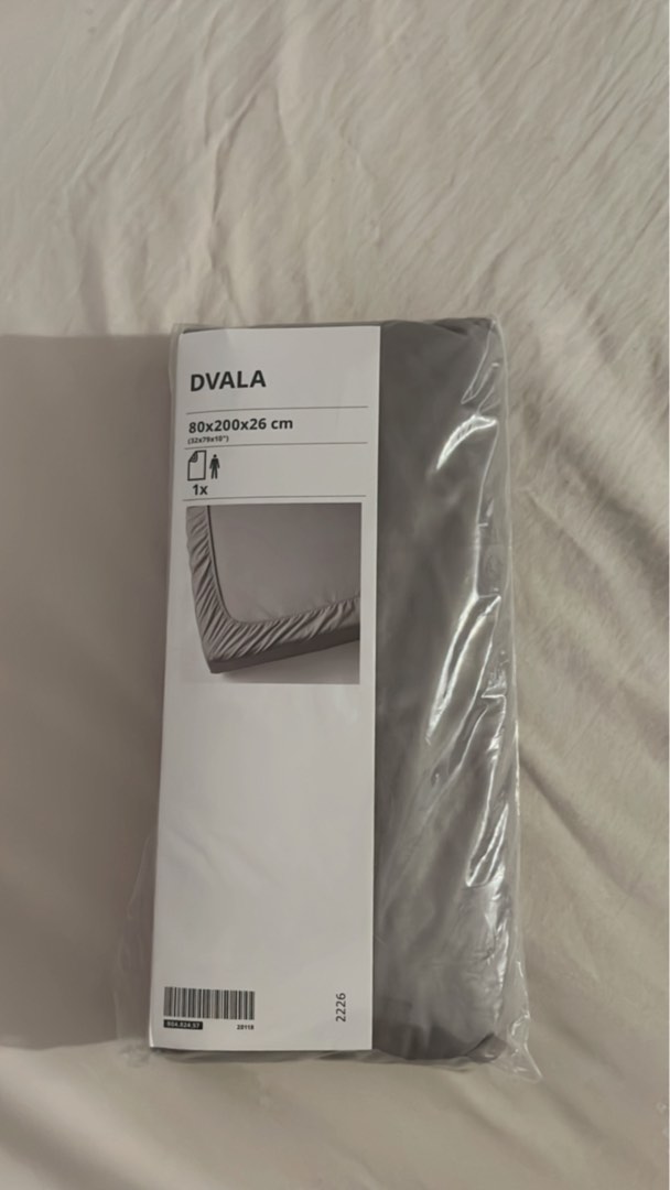 DVALA sheet set, white, Queen - IKEA CA
