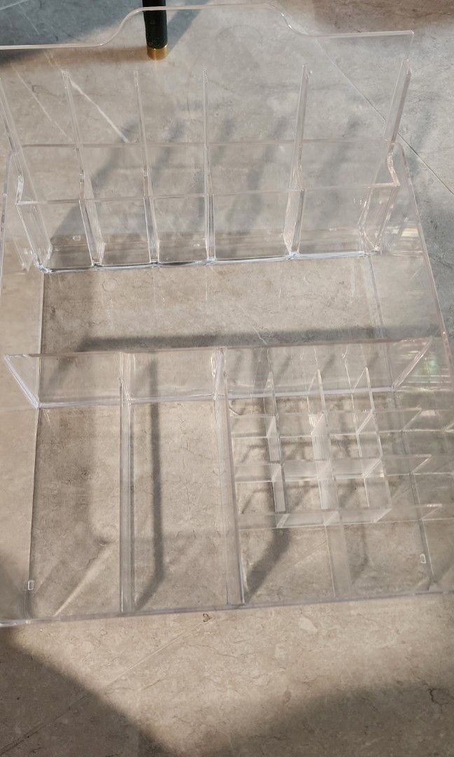 Ikea box with compartments (clear), Furniture & Home Living