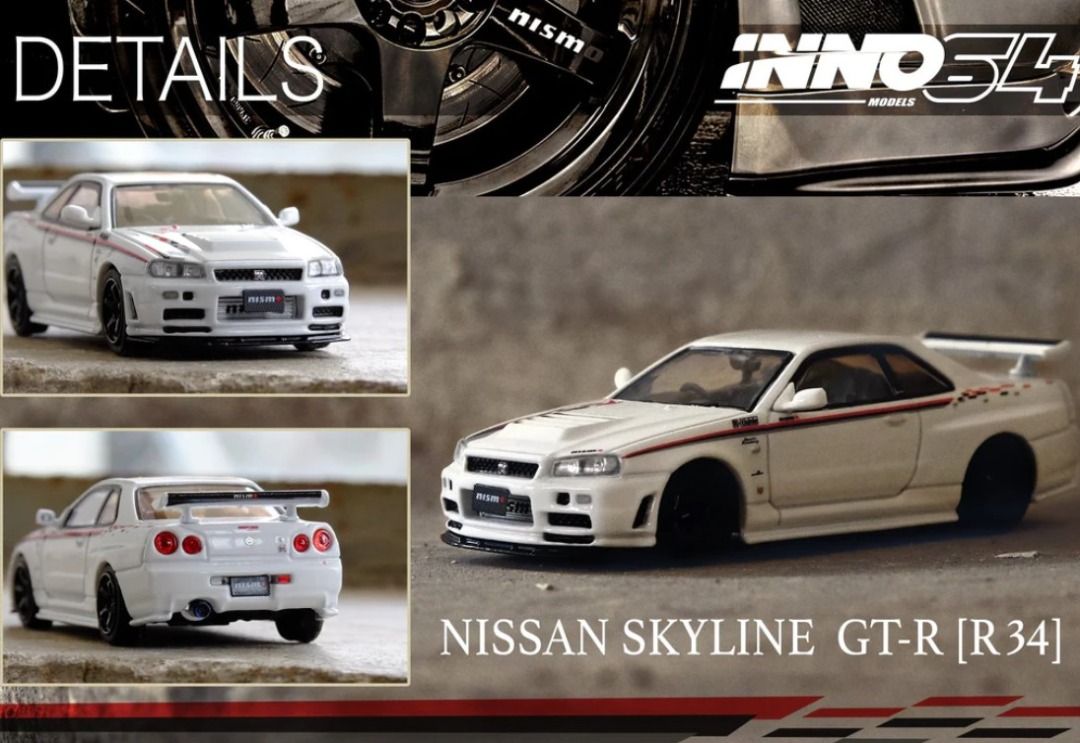 INNO64 1:64 Nissan Skyline GT-R (R34) R-Tune Sports Resetting Series ...
