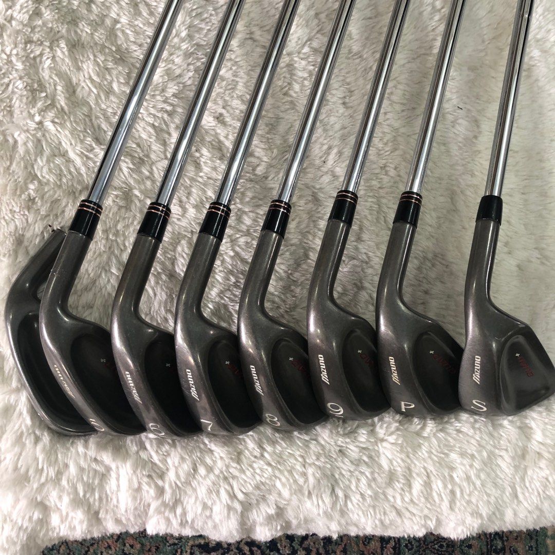 Iron set Golf Mizuno Quad Rare kondisi 9 5 10 muluss Olah