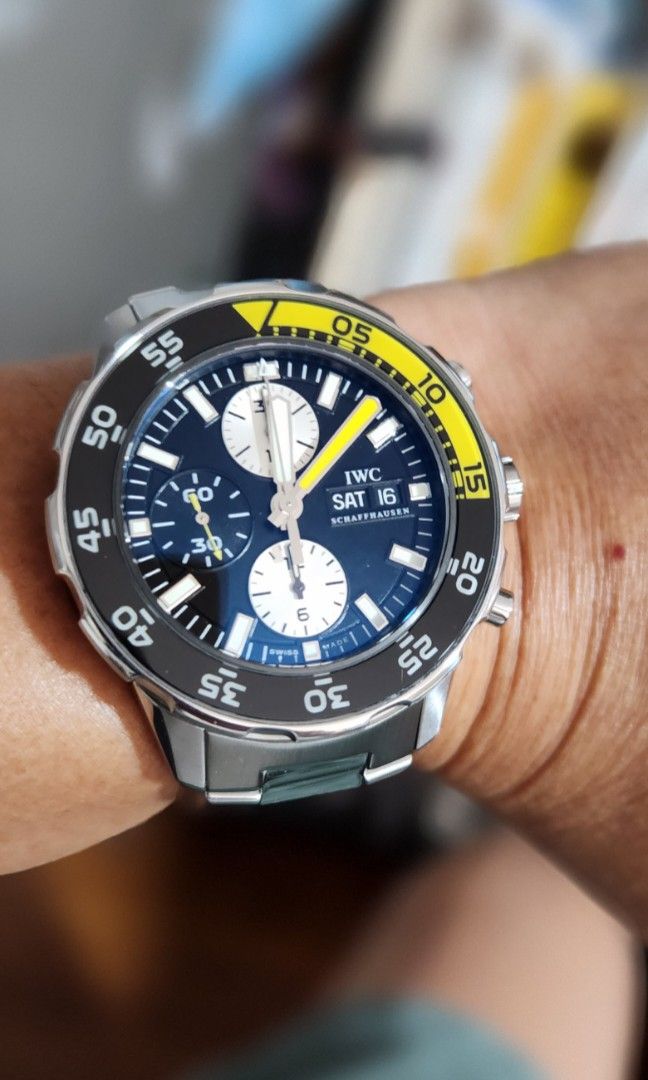 Iwc aquatimer chronograph yellow sales