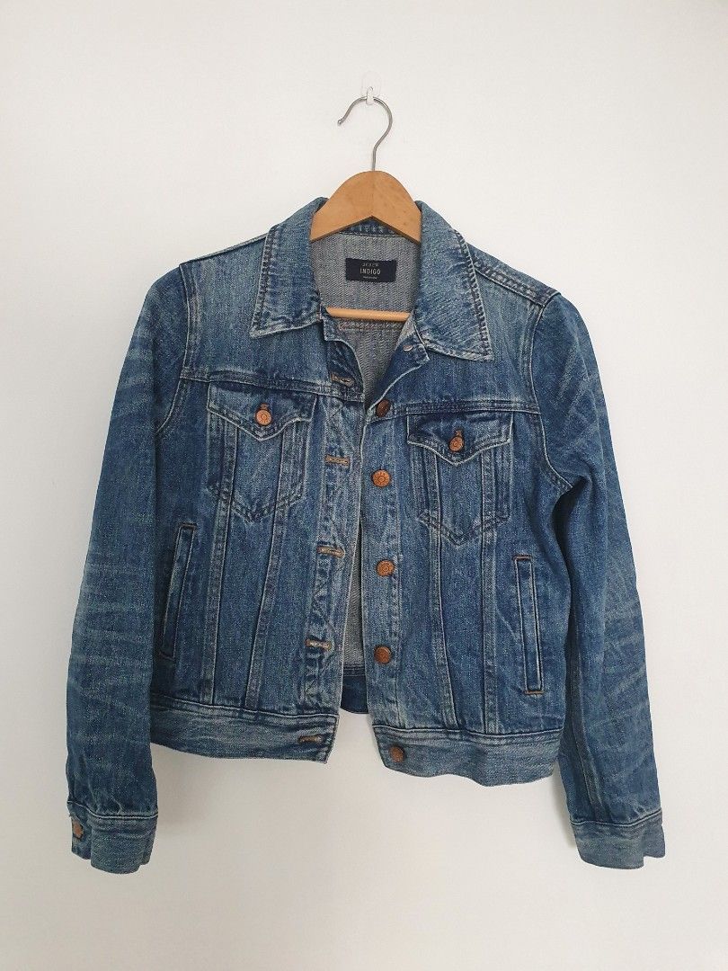 J crew indigo denim hot sale jacket