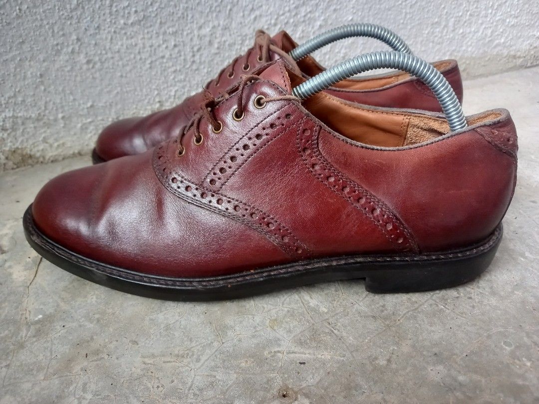 Johnston Murphy Wingtip Leather Shoes 8.5 UK Men s Fashion