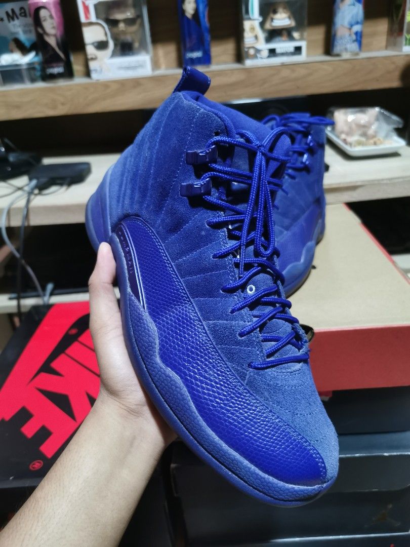 Jordan 12 deep royal blue on feet discount