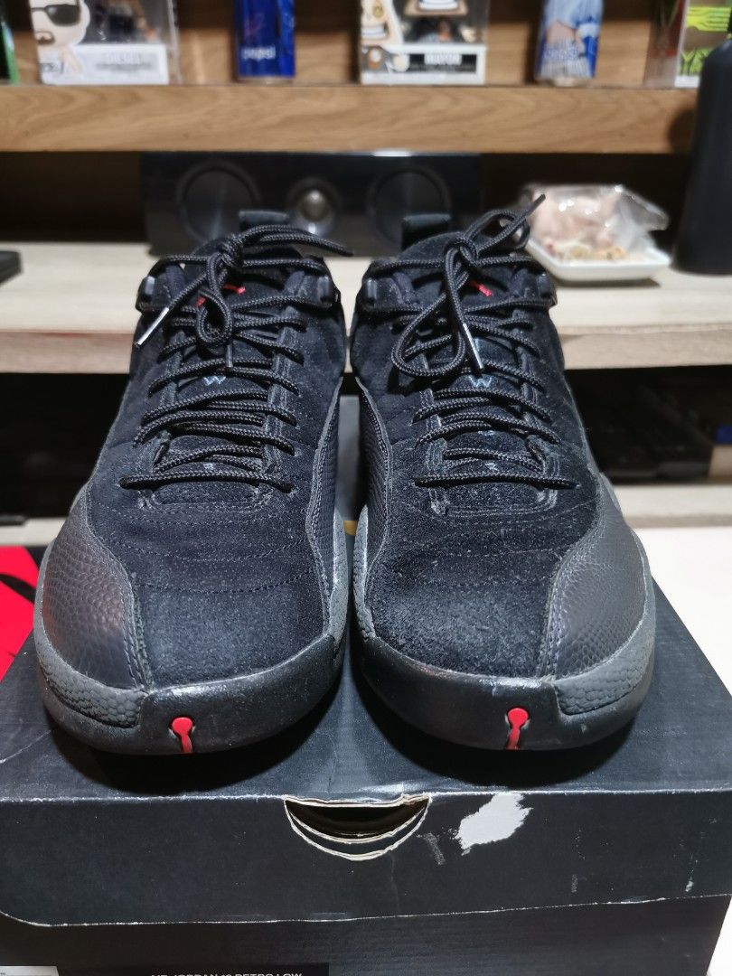 Air Jordan 12 Retro Low Black/Max Orange, Women's Fashion, Footwear,  Sneakers on Carousell