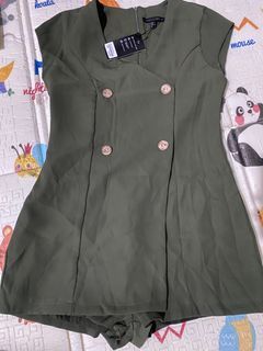 Jumpsuits hijau army lookboutiq