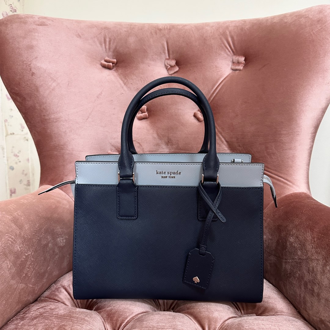 Kate spade cameron store medium satchel blue