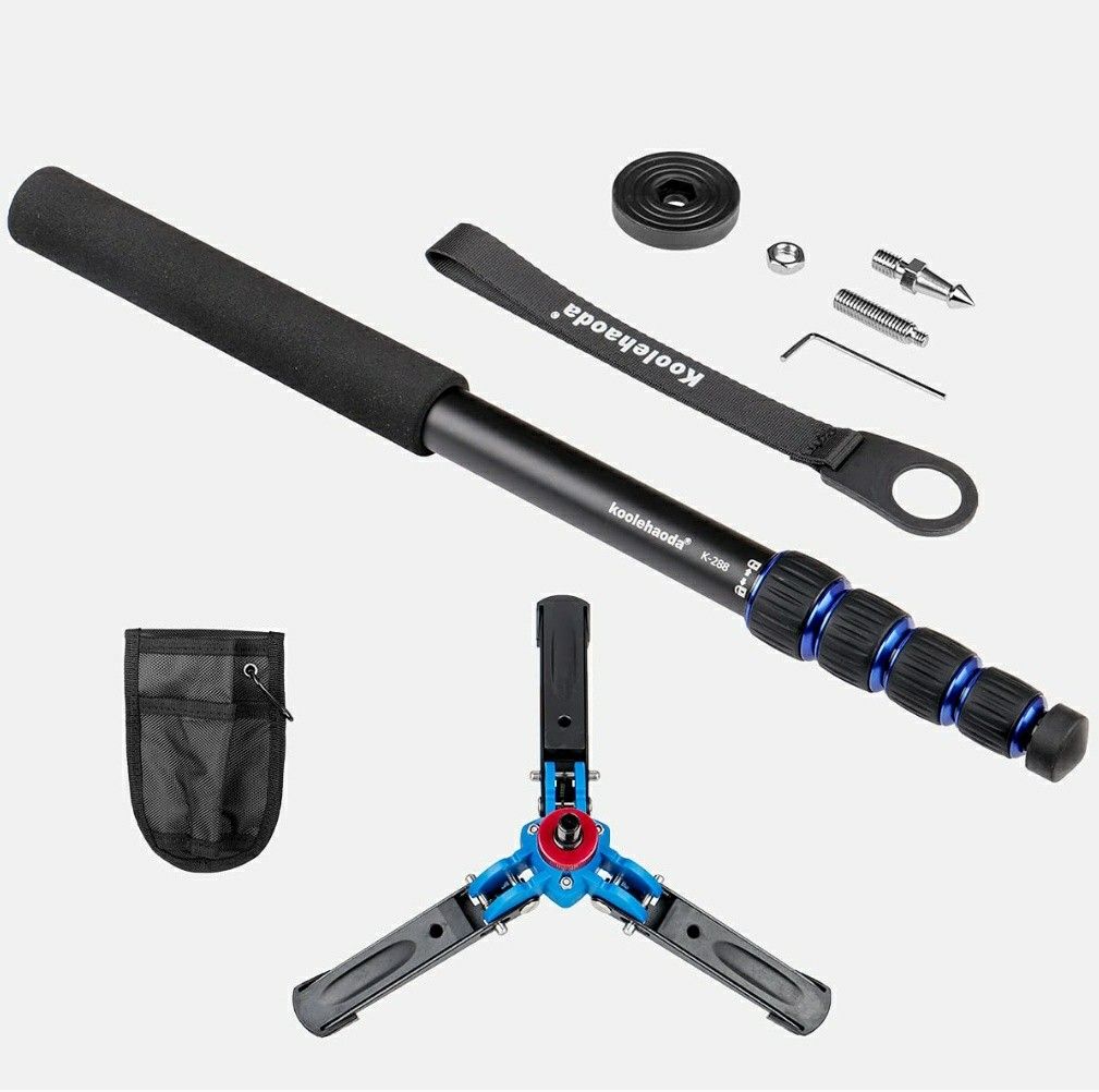 Koolehaoda Professional 65inch Camera Aluminium Monopod with Folding