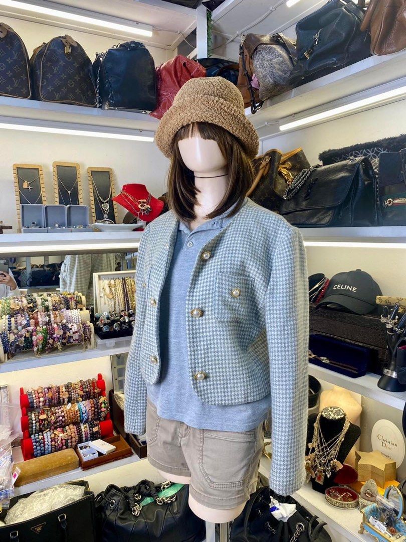 Korean clearance tweed jacket