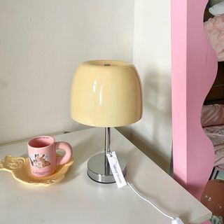 lantern table lamp aesthetic yellow