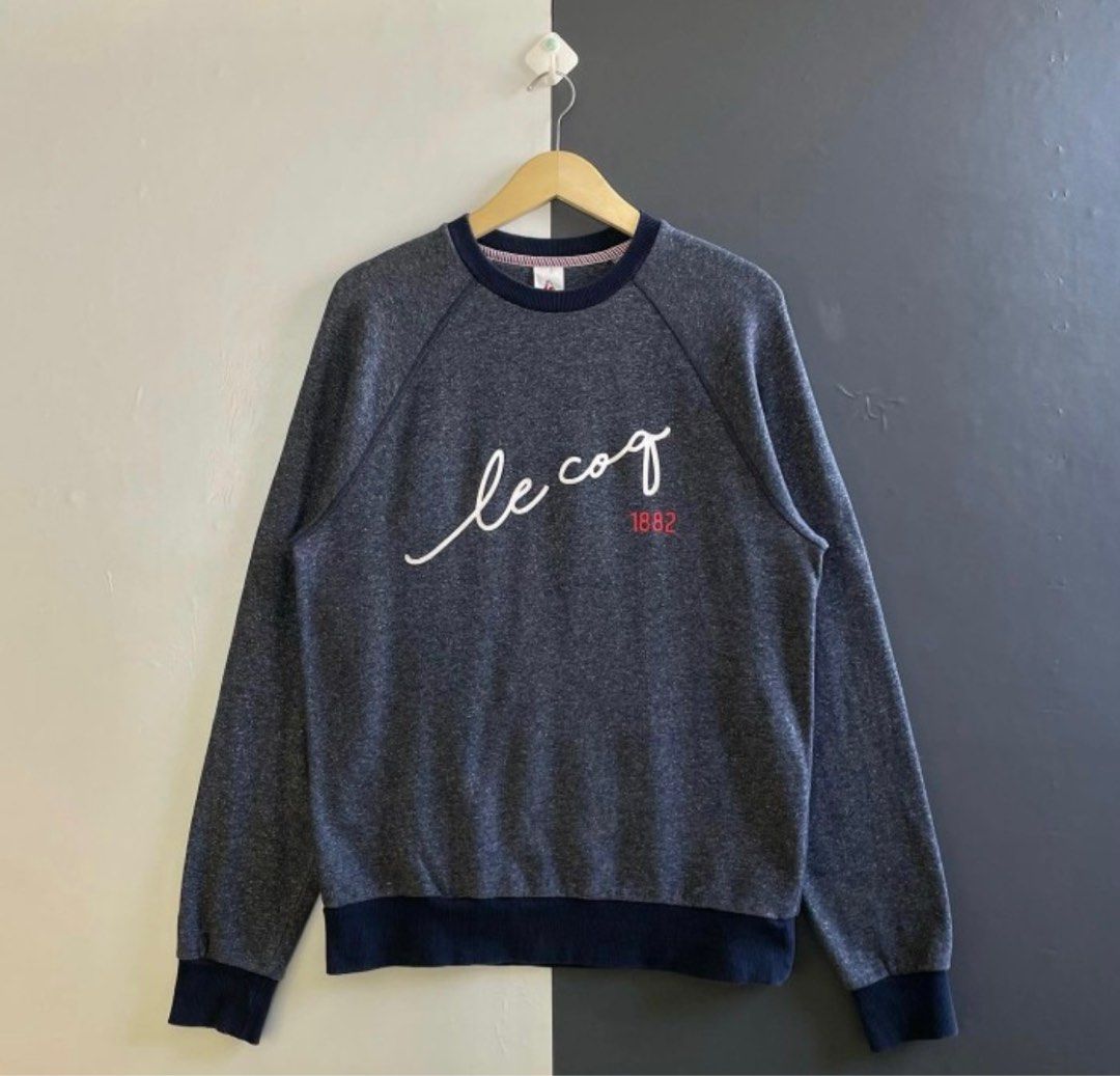 Le Coq Sportif 1882 Crewneck Original Authentic 100 Outerwear Sweater Baju Hangat Lengan Panjang Long Sleeve