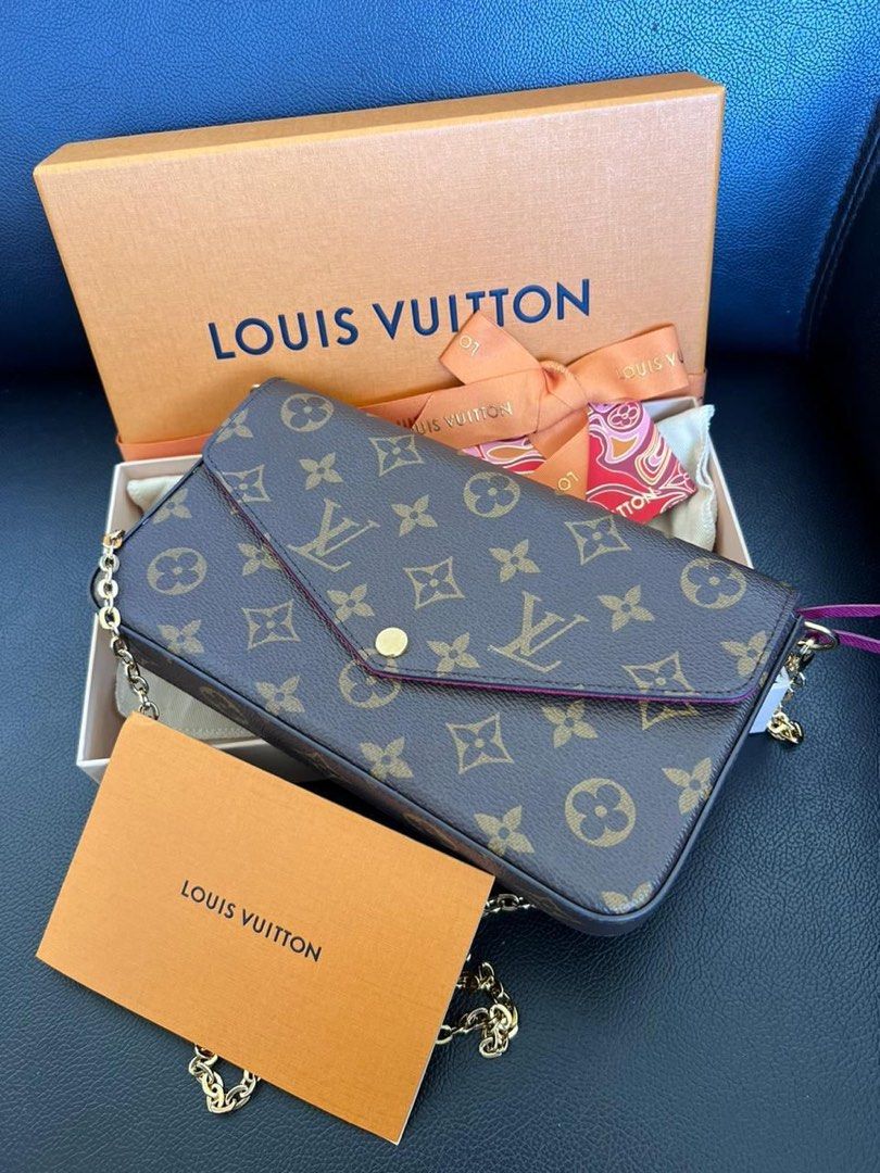 Louis Vuitton felice pochette, Barang Mewah, Tas & Dompet di Carousell