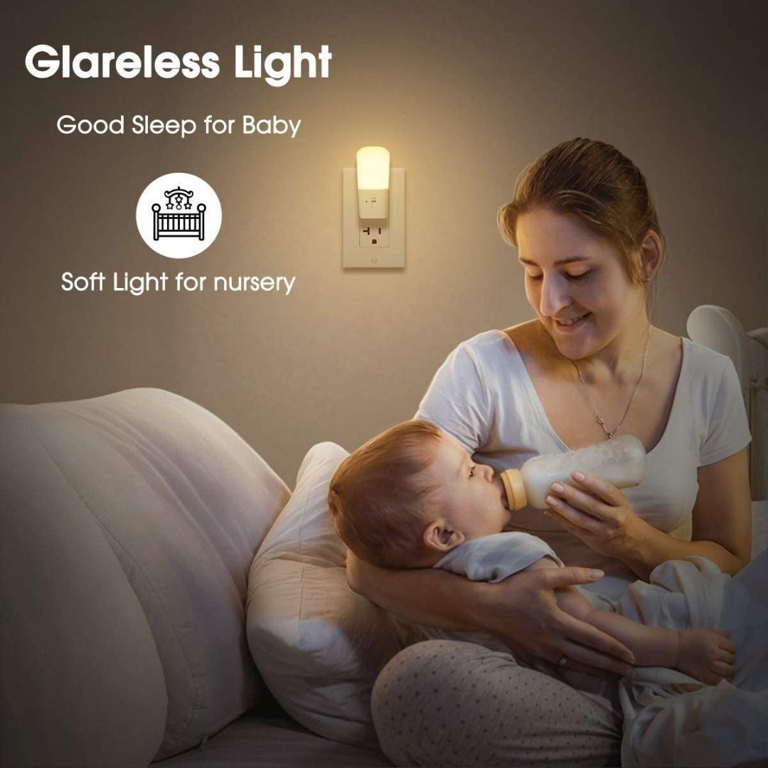 LOHAS Plug in Night Light Dimmable LED Night Lights with Dusk to