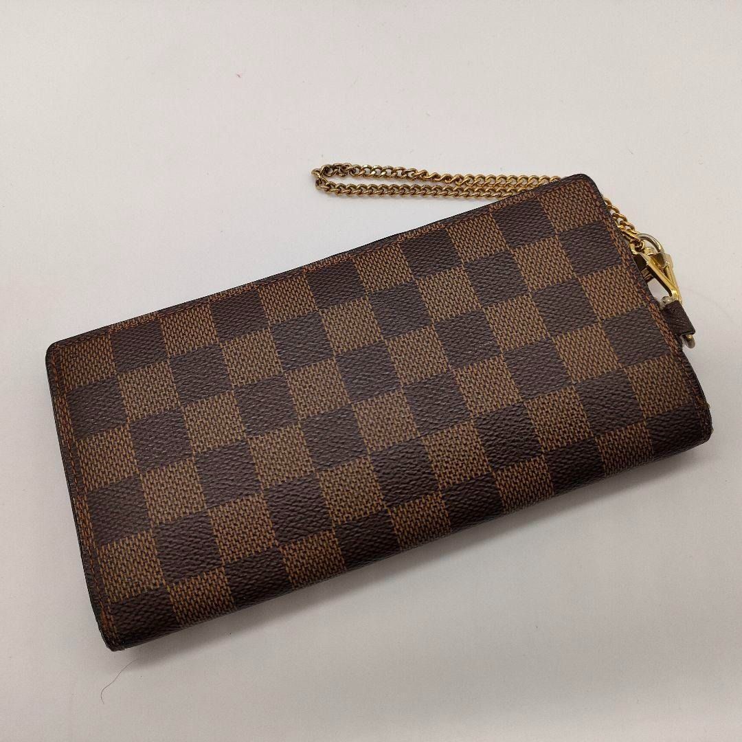 Louis Vuitton Brown Men's Damier Chain Accordion Wallet