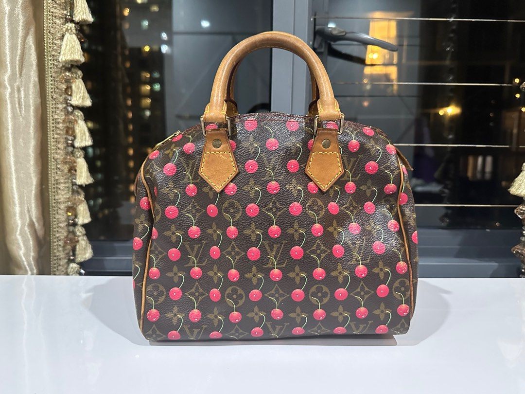 Louis Vuitton Monogram Cherry Speedy 25 Handbag M95009 Takashi Murakam in  2023