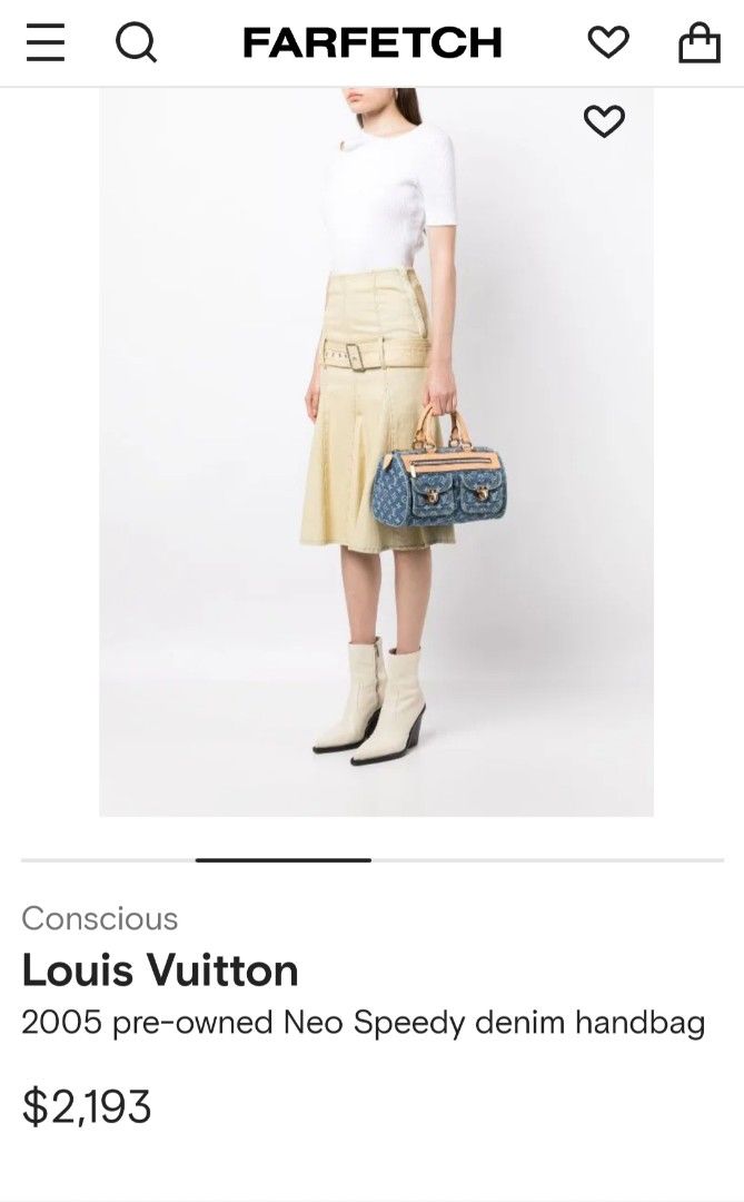Louis Vuitton 2005 pre-owned Neo Speedy Denim Handbag - Farfetch