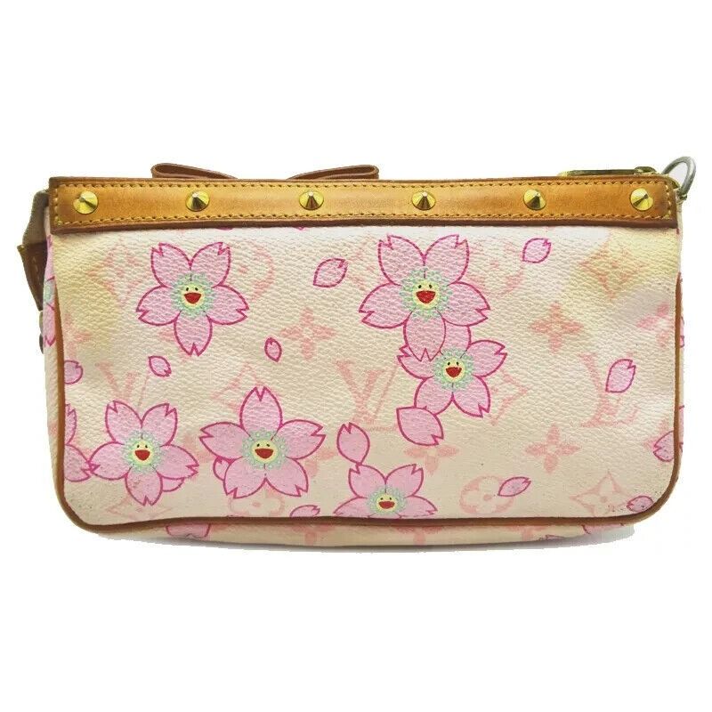 Louis Vuitton x Takashi Murakami Monogram Cherry Blossom Pochette