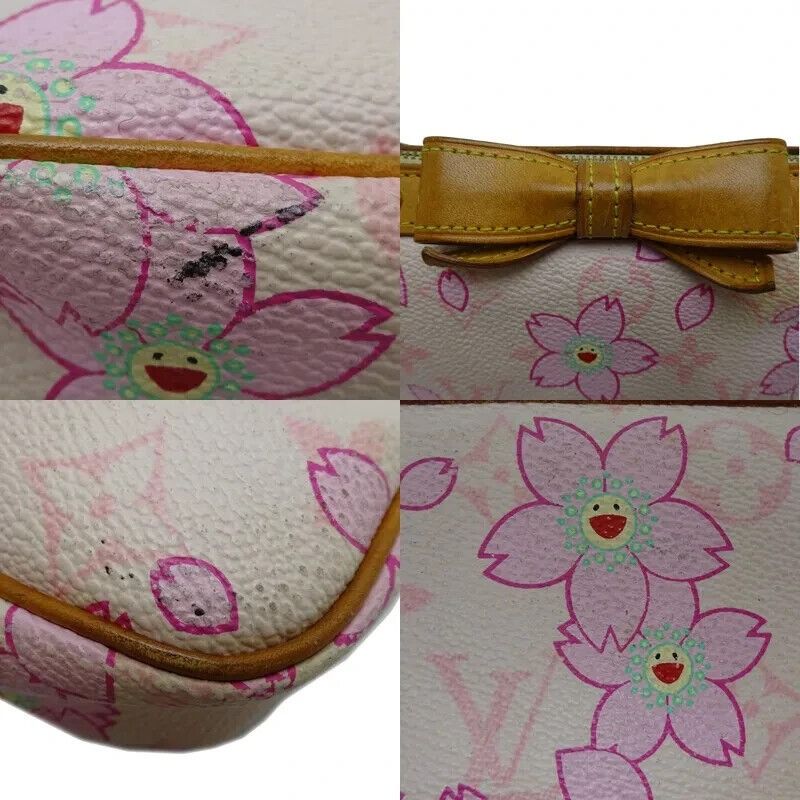 Louis Vuitton x Takashi Murakami Cherry Blossom Monogram Pink Bag Pochette