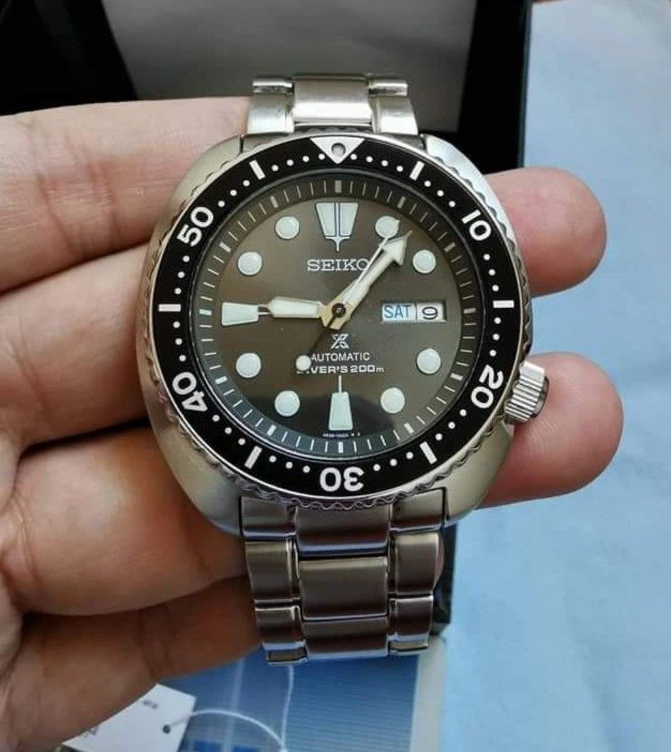 Men's automatic prospex diver stainless steel bracelet watch top 44mm