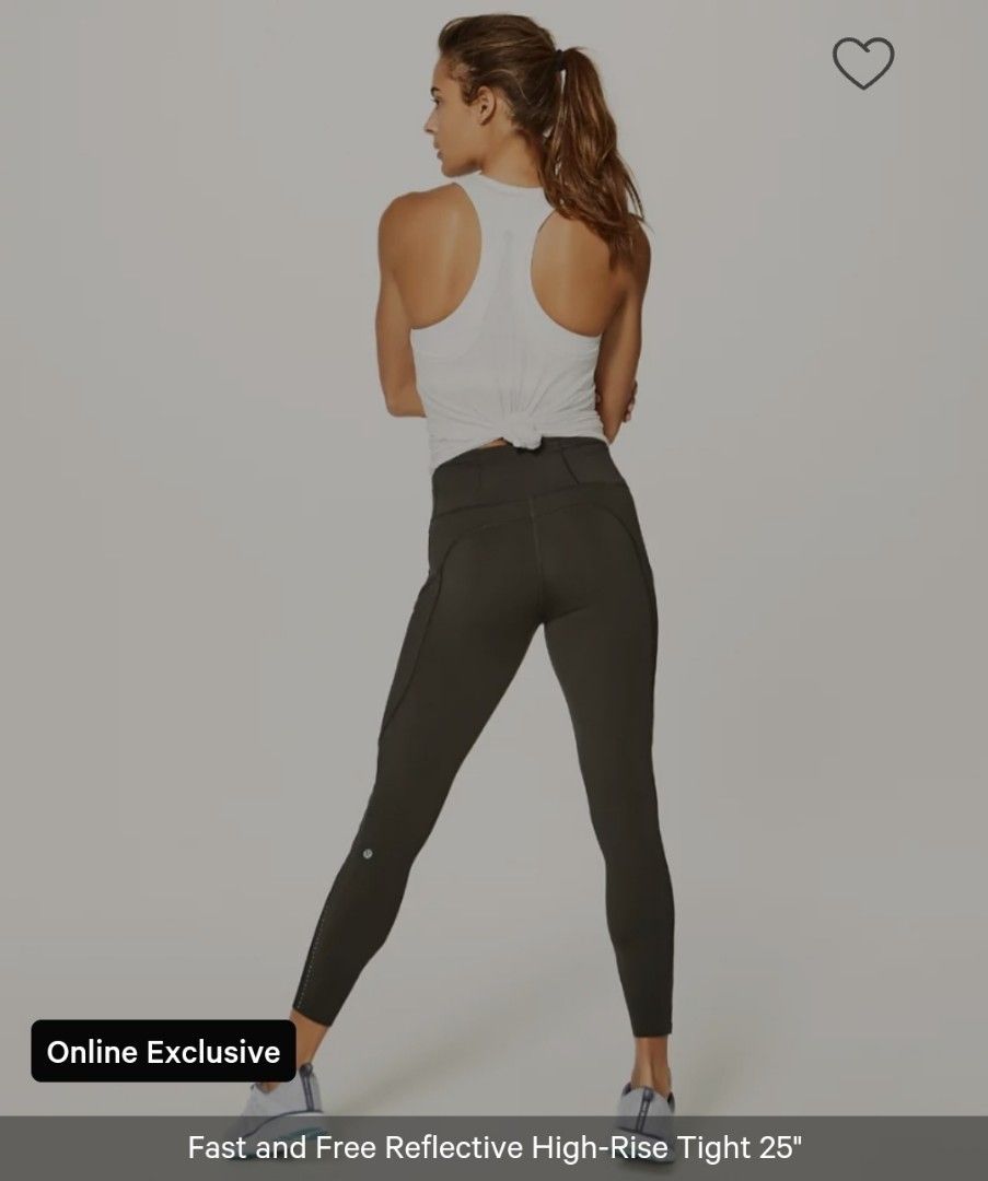 Lululemon Fast & Free 25” size 6 only, Women's Fashion, Activewear on  Carousell