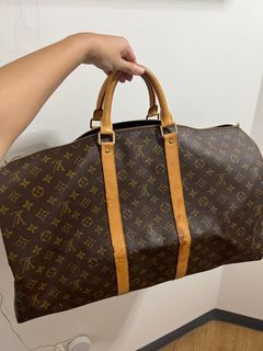 REPRICED Louis Vuitton Keepall 55 Holdall Bag in Red Epi Leather, Luxury,  Bags & Wallets on Carousell