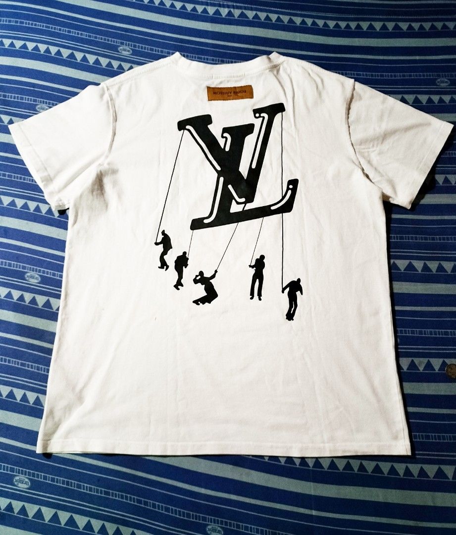 Rare Louis Vuitton Virgil Abloh Floating LV T Shirt Men's Size