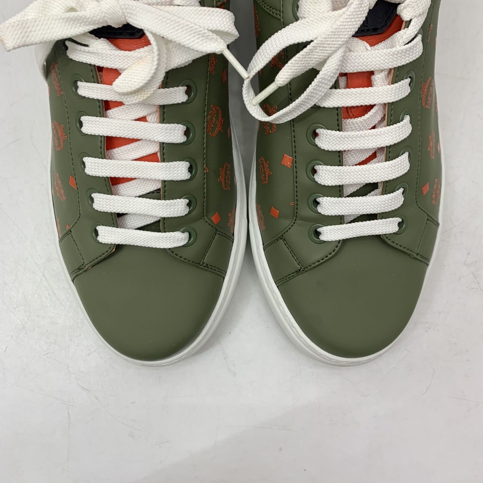 Red mcm new arrivals shoes