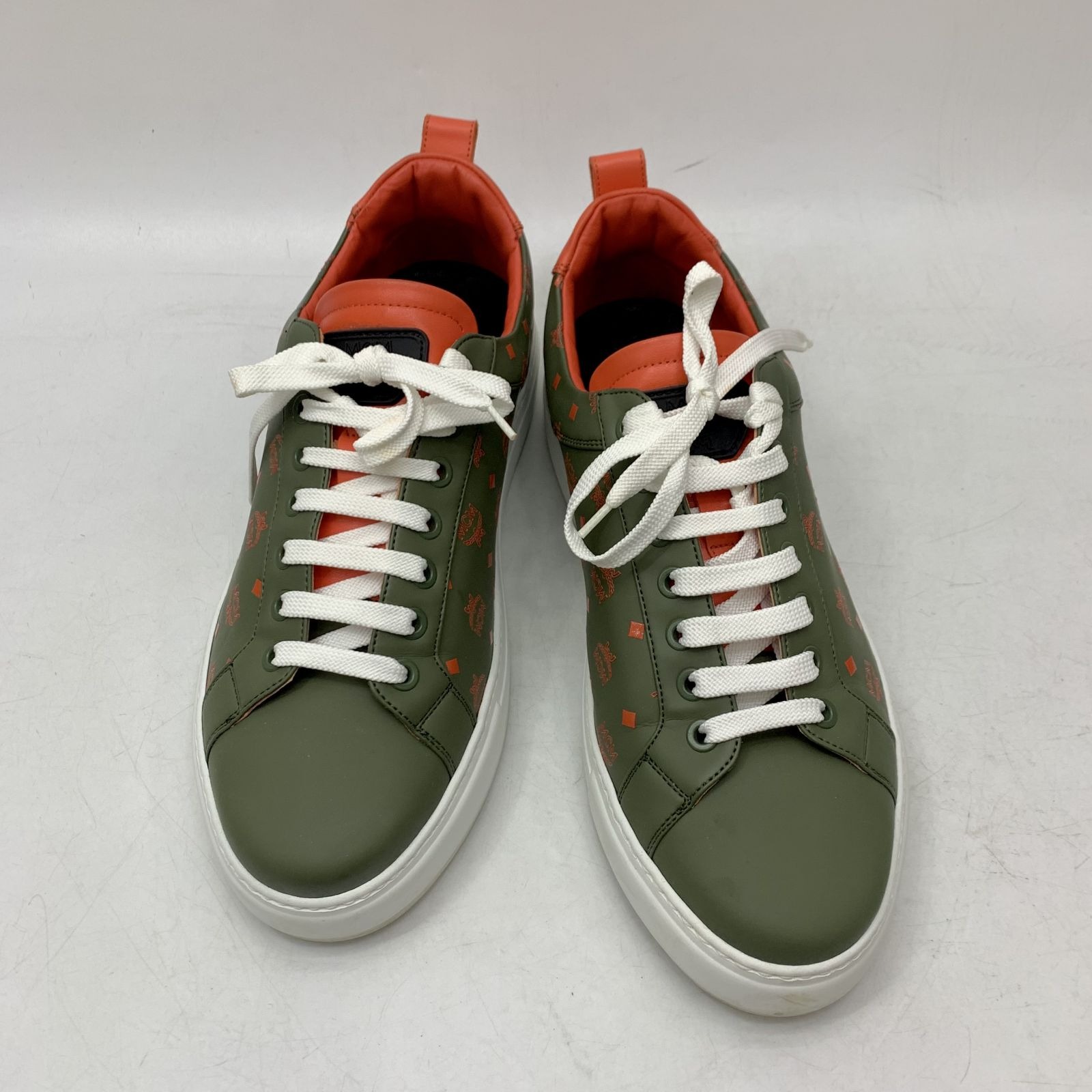 MCM GREEM AND RED SNEAKERS 237029696 AL Luxury Sneakers