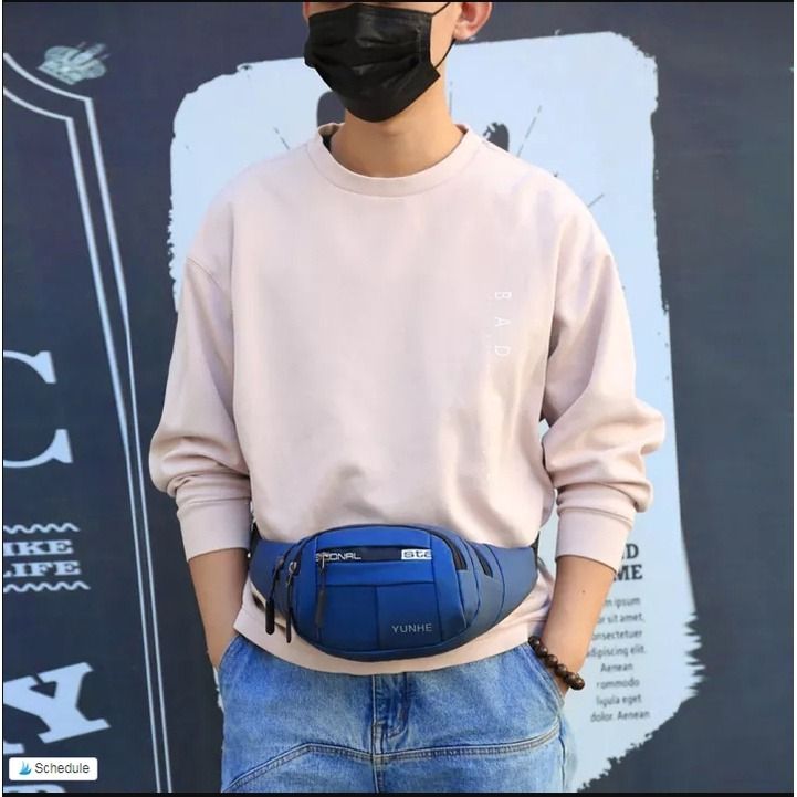 Mans Waist Bag Fanny Pack Fashion Chest Pack Outdoor Sports